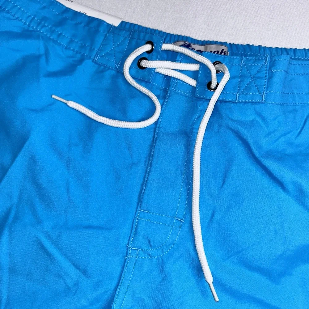 Trunks Surf and Swim Co Men's Swim‎ Board Shorts Size XL Aqua Teal Zie Waist NEW